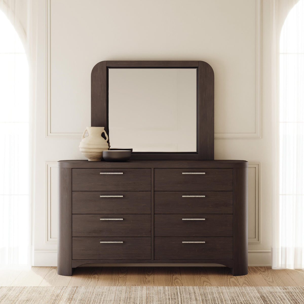 Solenne Dresser and Mirror