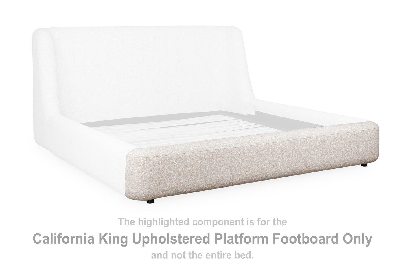 Neo California King Upholstered Platform Footboard