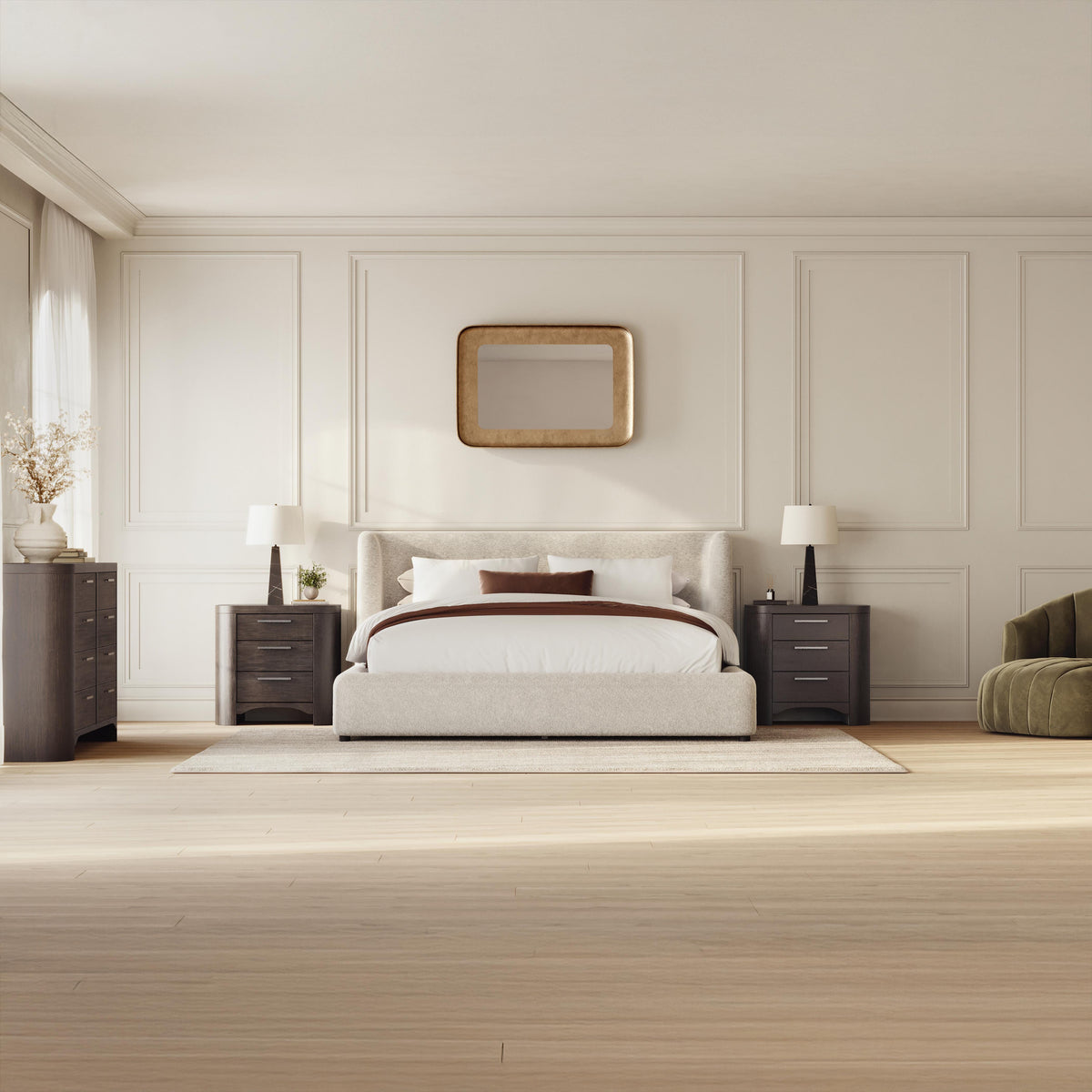 Solenne Queen Upholstered Platform Bed