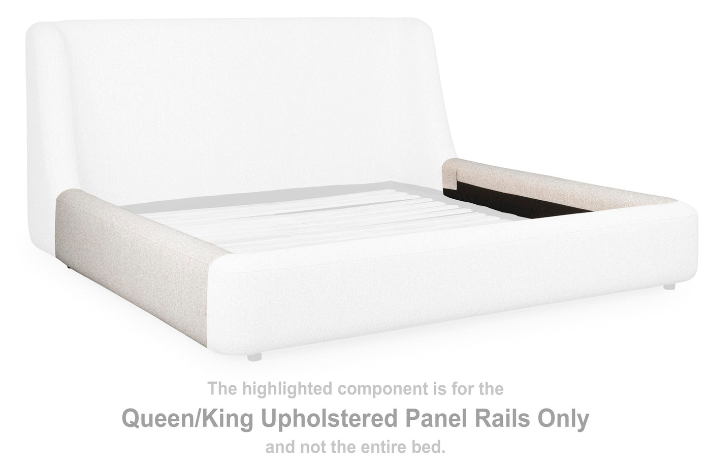 Neo Queen/King Upholstered Panel Rails