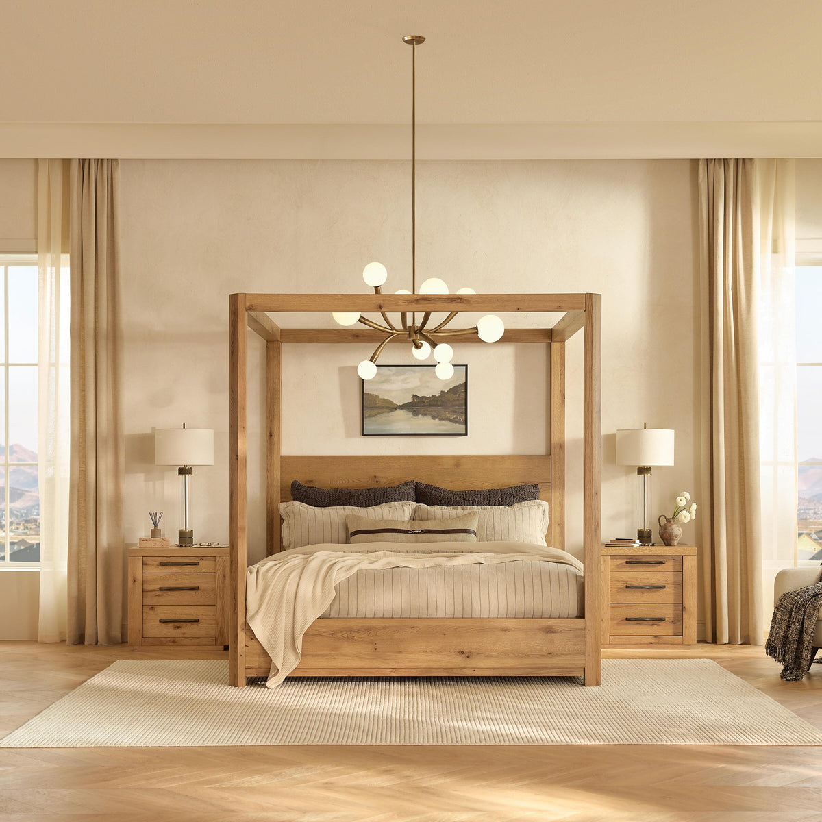 Solerno Queen Canopy Bed