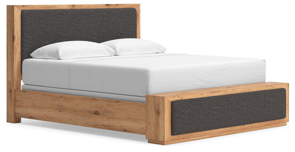 Bracken King Upholstered Panel Bed