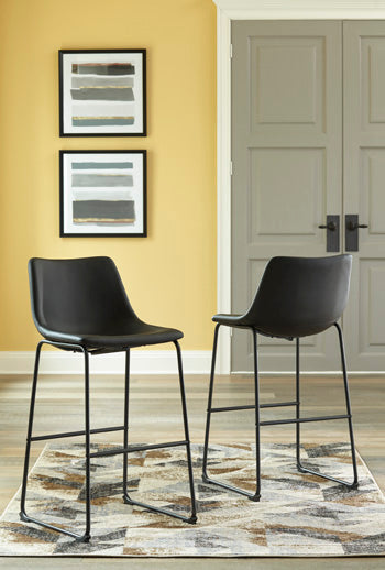 Draymont Pub Height Bar Stool in Black
