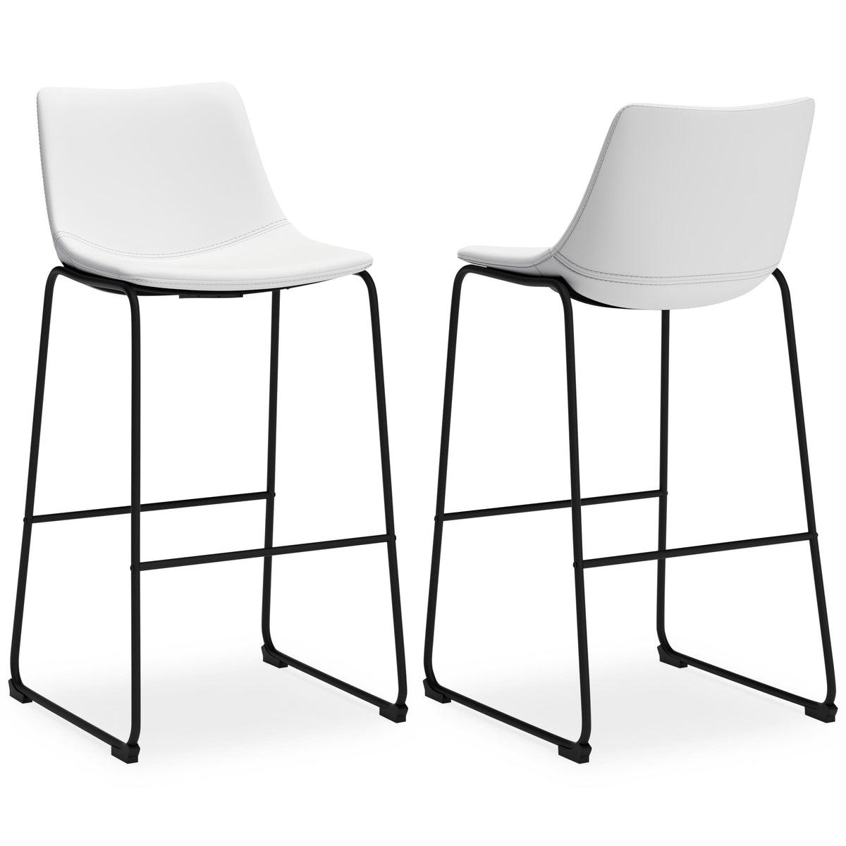 Draymont Pub Height Bar Stool in White