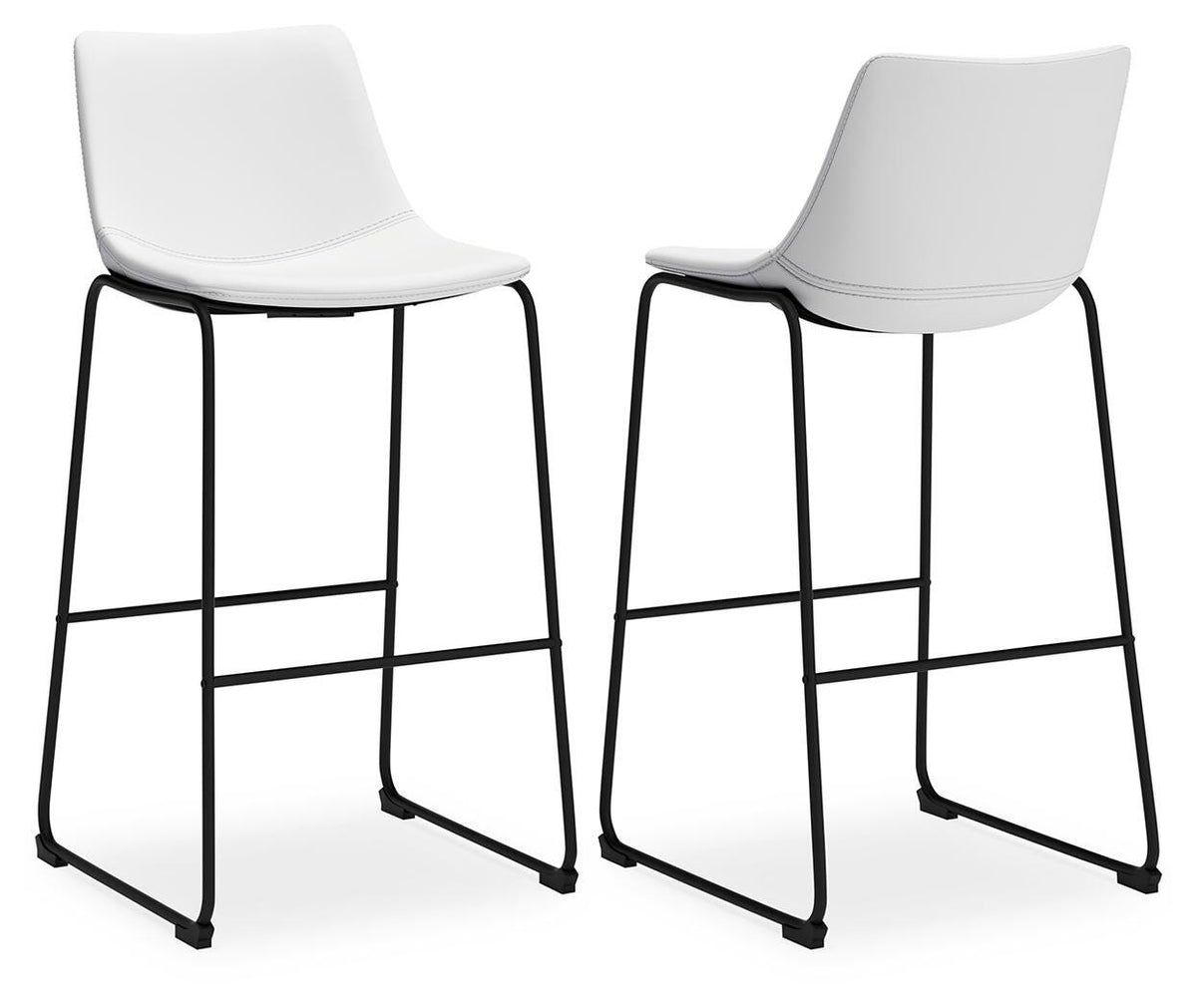 Draymont Pub Height Bar Stool in White