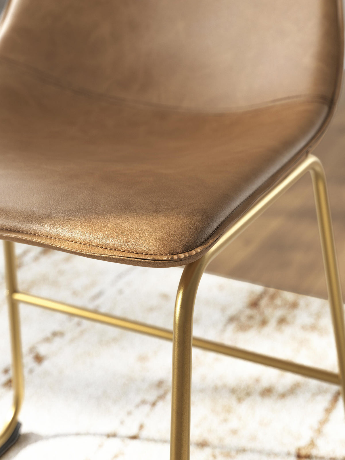 Amara Dining Chair in Toast/Gold