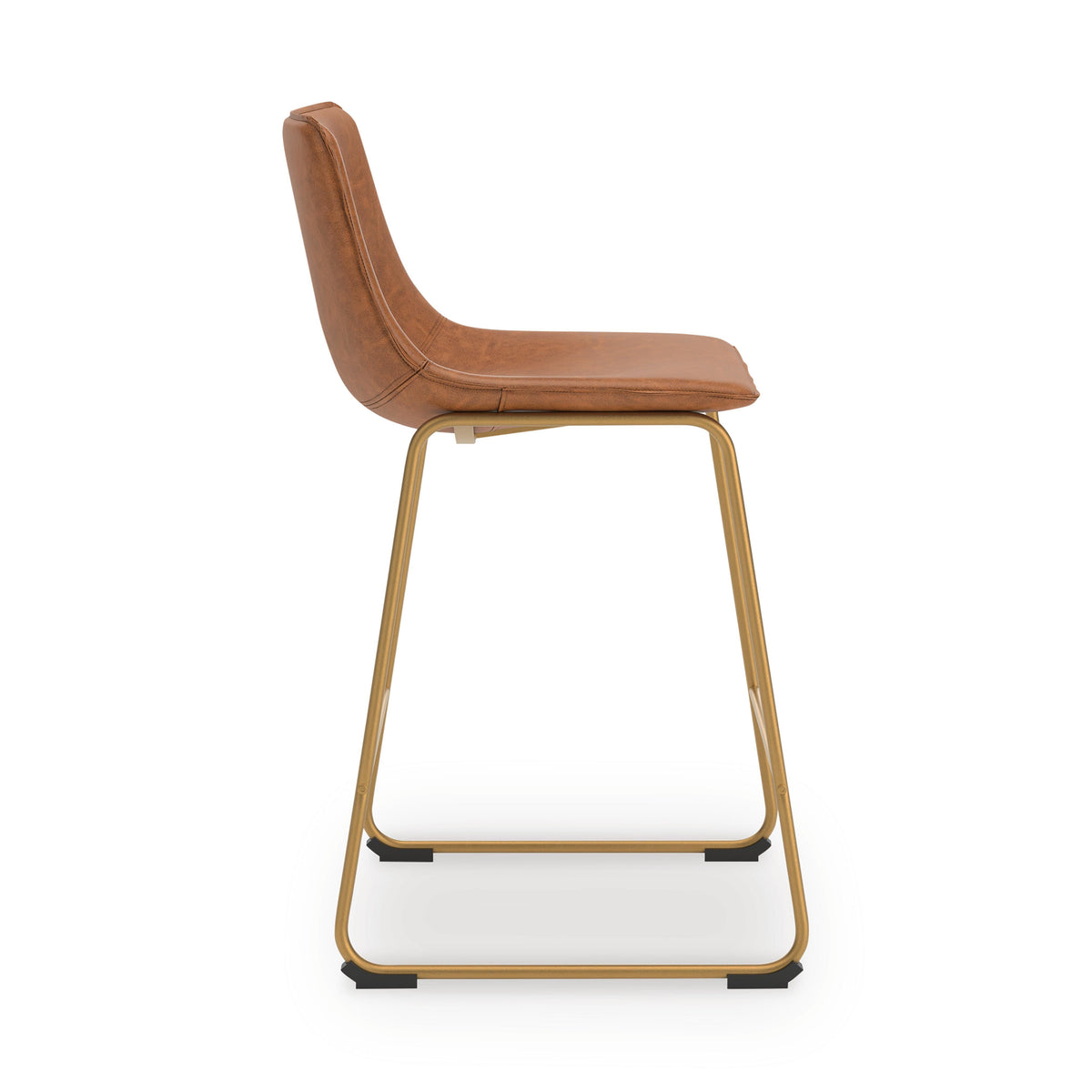 Amara Counter Height Barstool in Brown/Gold