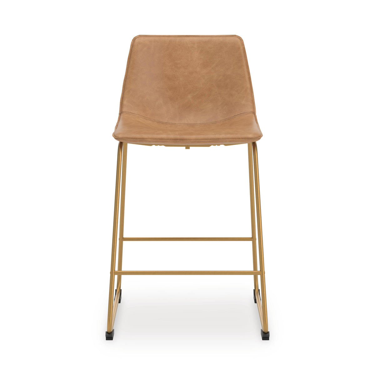 Amara Counter Height Barstool in Toast/Gold
