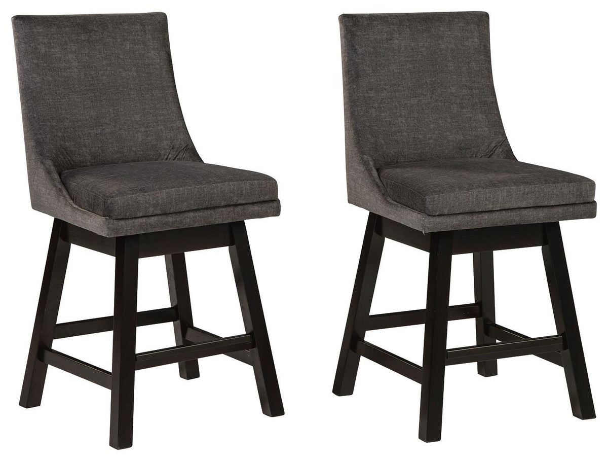Larke Counter Height Bar Stool in Dark Gray