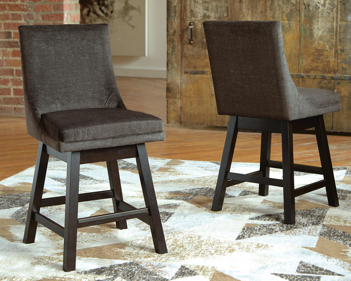 Larke Counter Height Bar Stool in Dark Gray