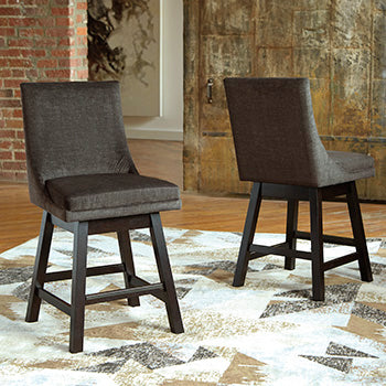Larke Counter Height Bar Stool in Dark Gray