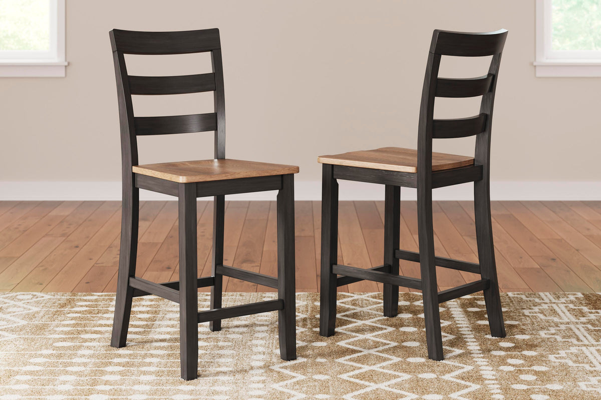 Windham Counter Height Barstool in Natural/Brown