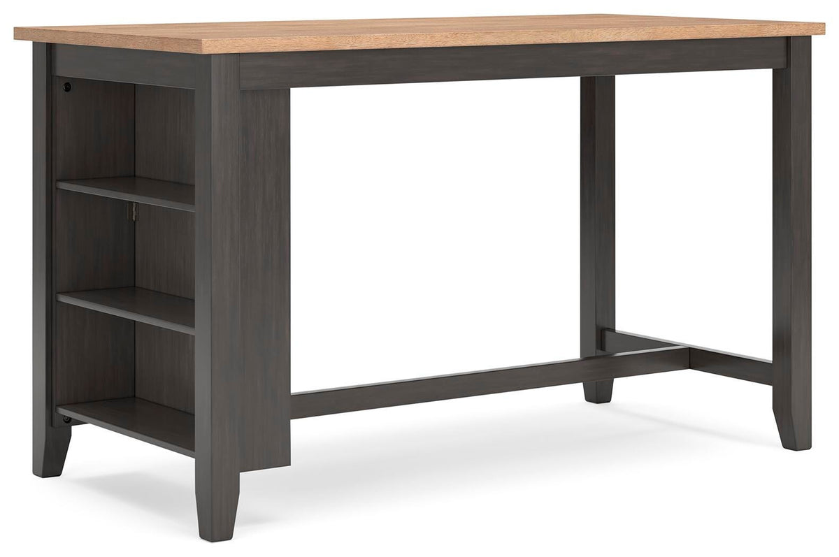 Windham Counter Height Dining Table and 4 Barstools in Natural/Brown