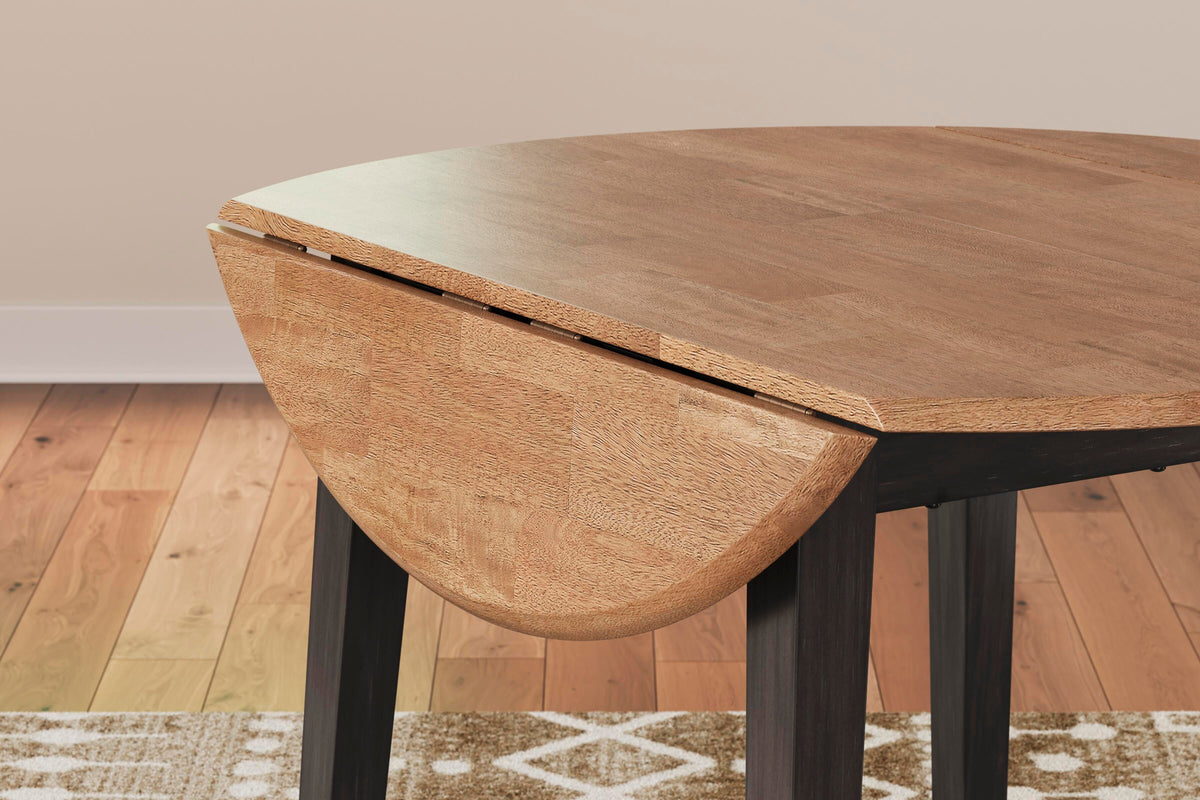 Windham Dining Drop Leaf Table in Natural/Brown