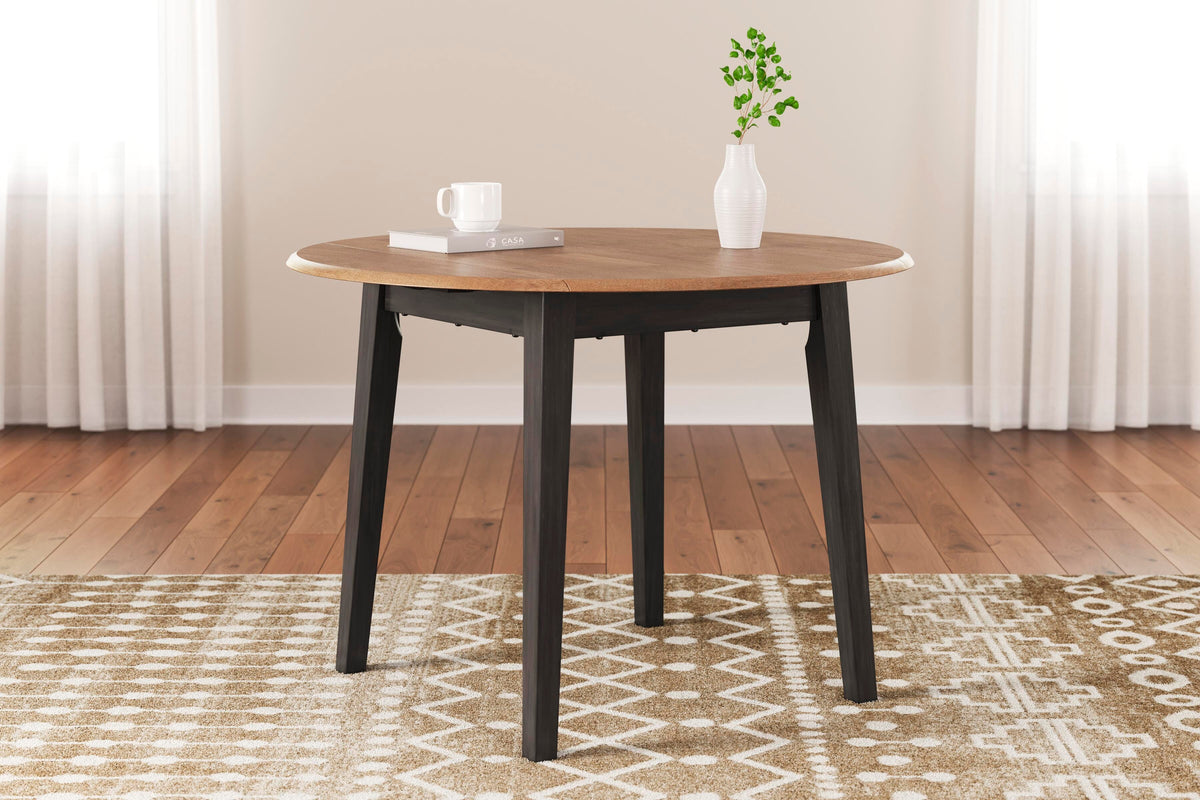 Windham Dining Drop Leaf Table in Natural/Brown
