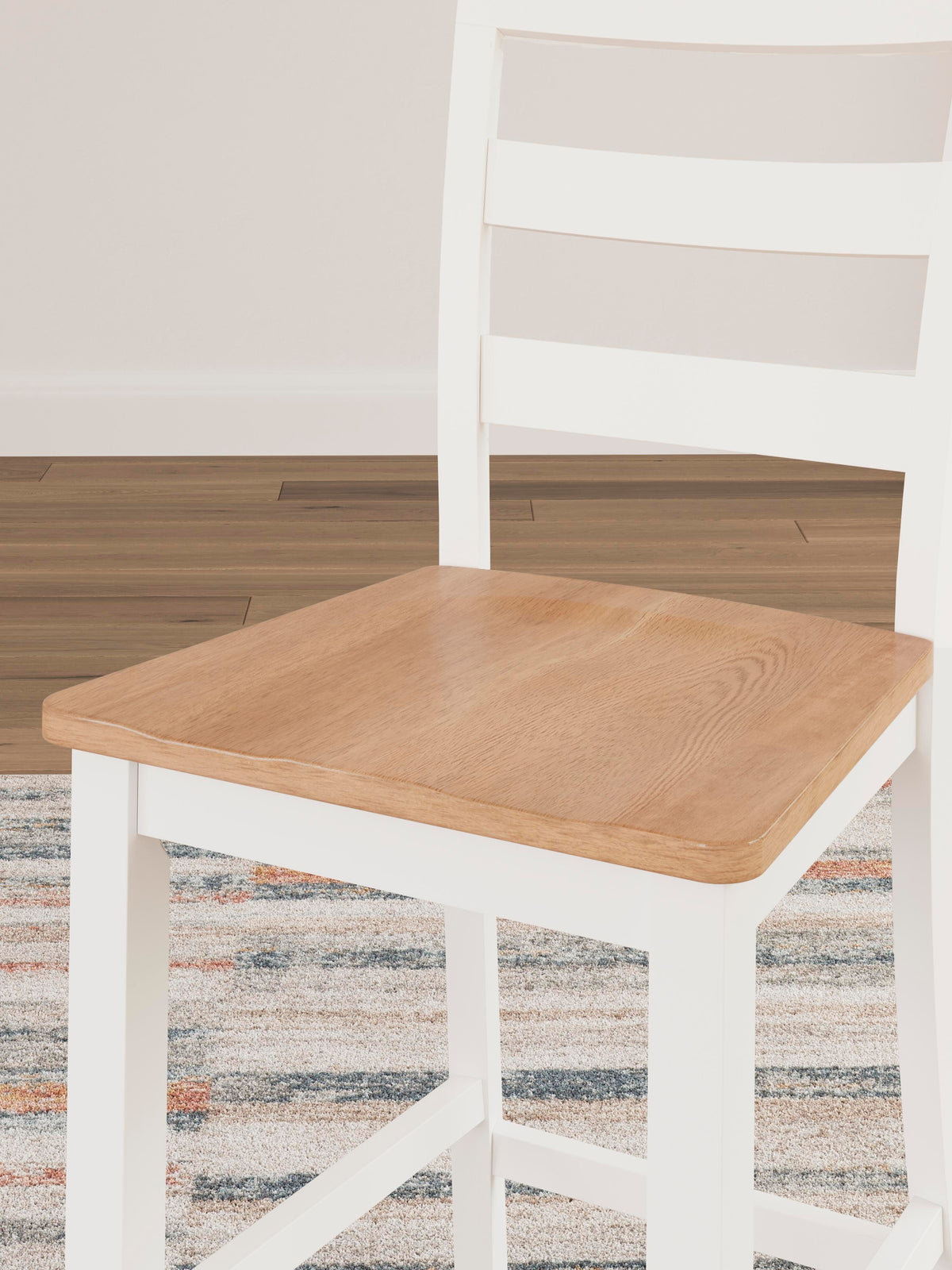 Windham Counter Height Barstool in Natural/White