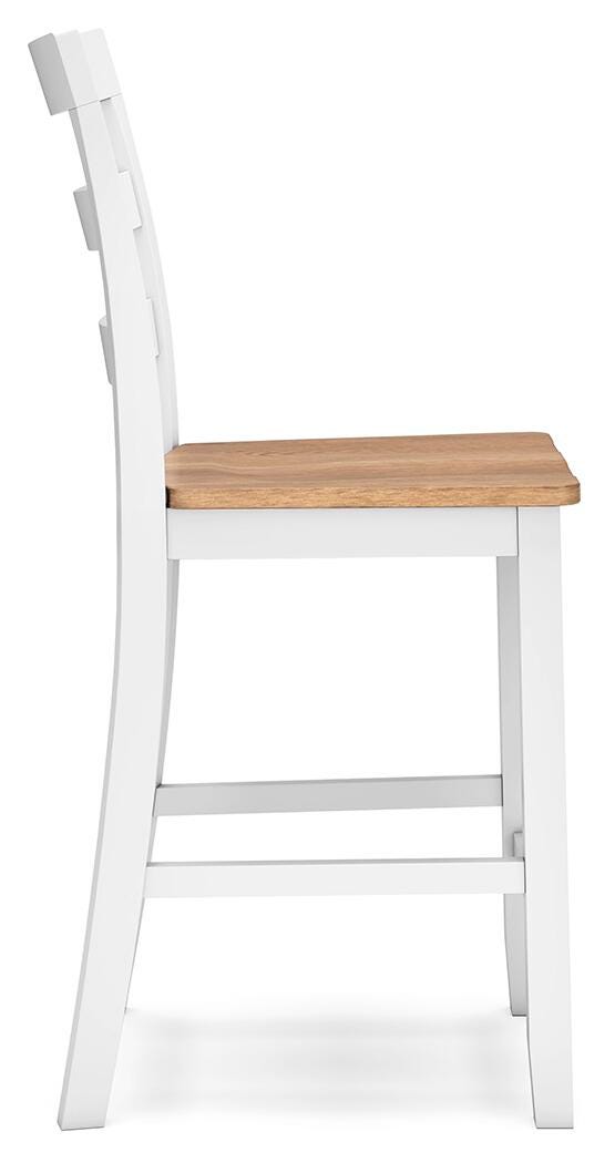 Windham Counter Height Barstool in Natural/White