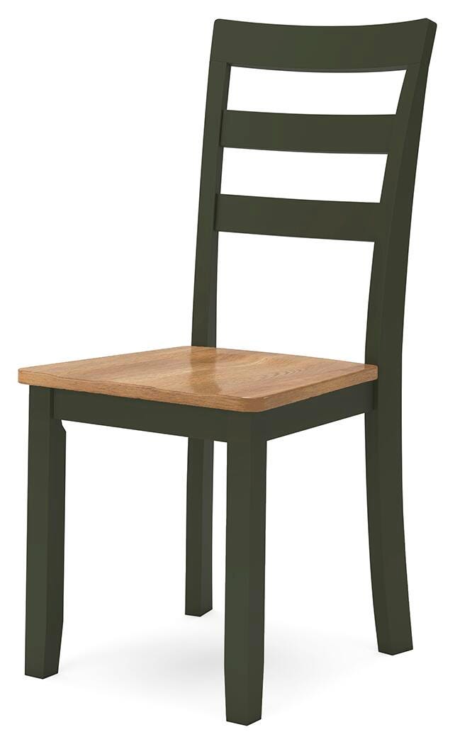 Windham Dining Table and 2 Chairs in Natural/Green