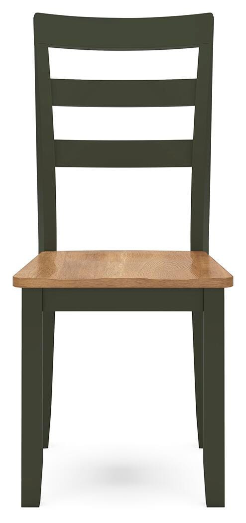 Windham Dining Table and 2 Chairs in Natural/Green