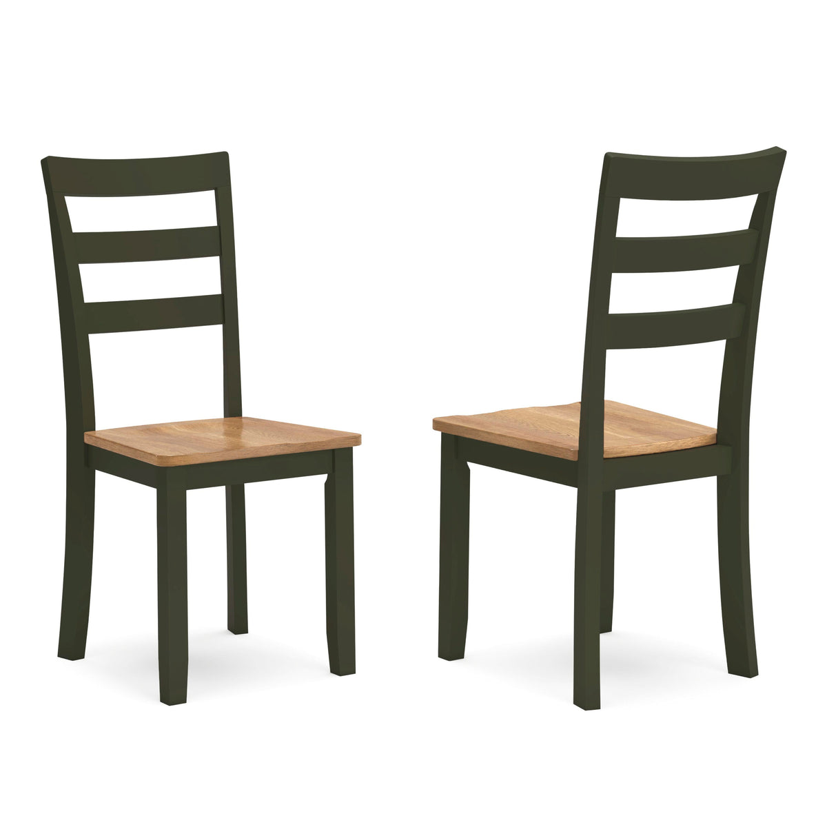 Windham Dining Table and 2 Chairs in Natural/Green