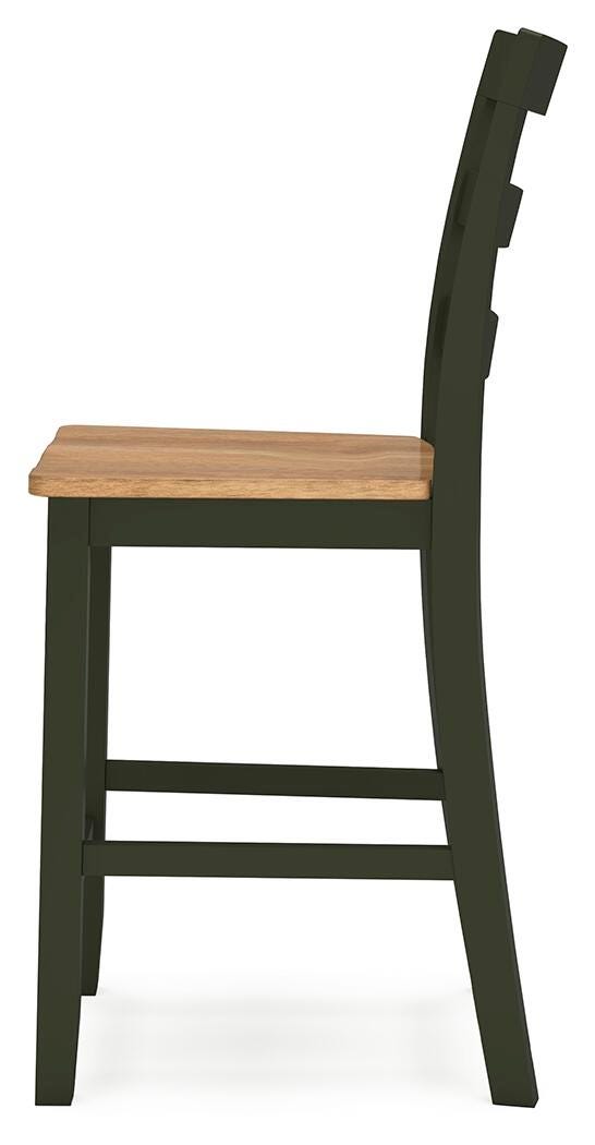 Windham Counter Height Dining Table and 2 Barstools in Natural/Green