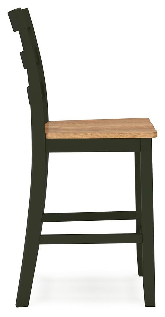 Windham Counter Height Dining Table and 2 Barstools in Natural/Green