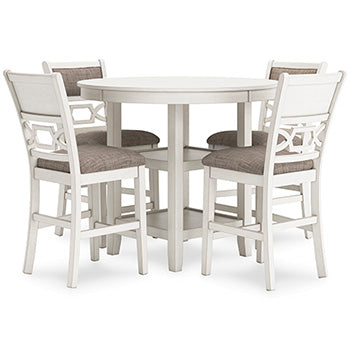 Nambucca Park Counter Height Dining Table and 4 Barstools (Set of 5)
