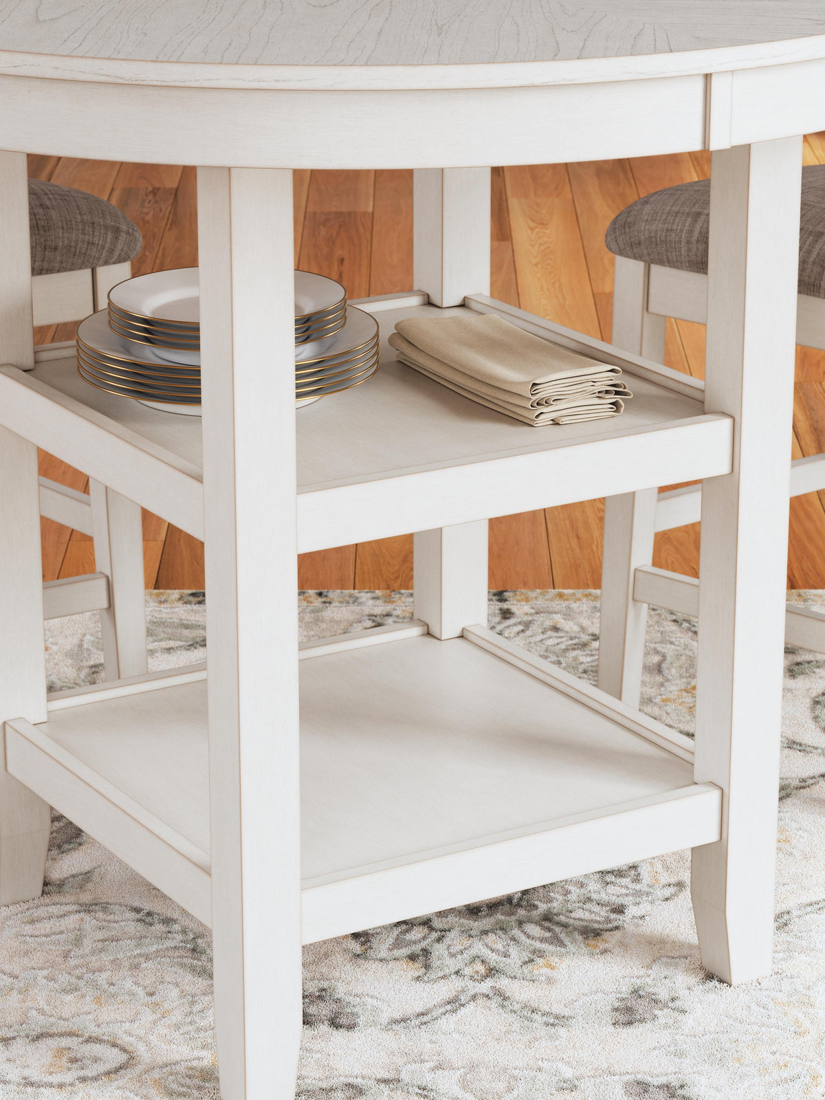 Nambucca Park Counter Height Dining Table and 4 Barstools (Set of 5)