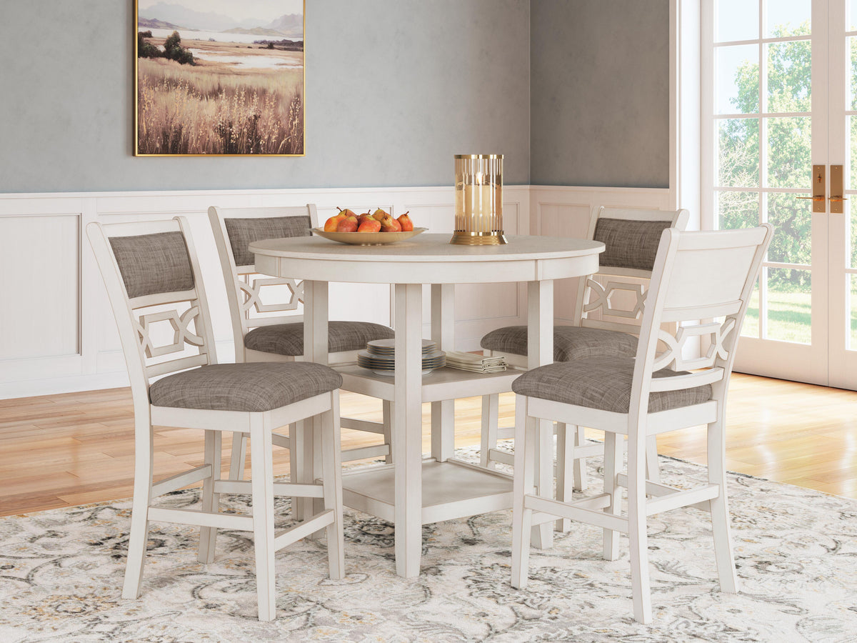 Nambucca Park Counter Height Dining Table and 4 Barstools (Set of 5)