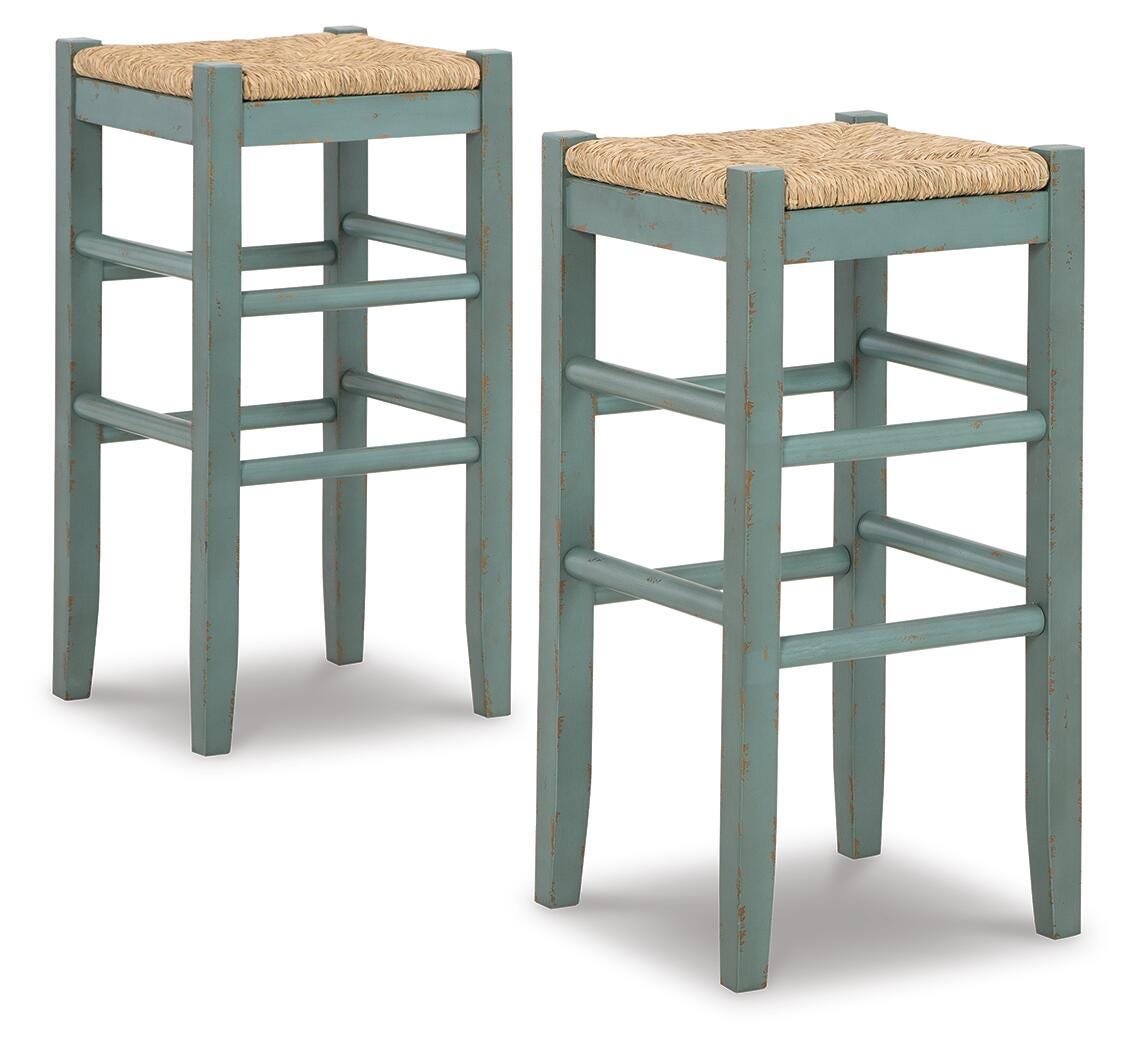 Fenn Bar Height Bar Stool in Teal