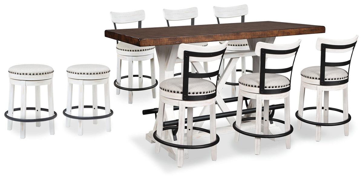 Denham Counter Height Dining Table and 8 Barstools