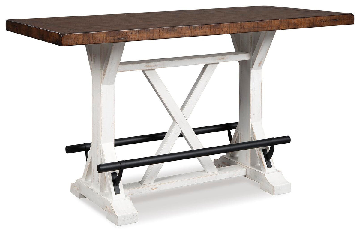 Denham Counter Height Dining Table and 2 Barstools in White