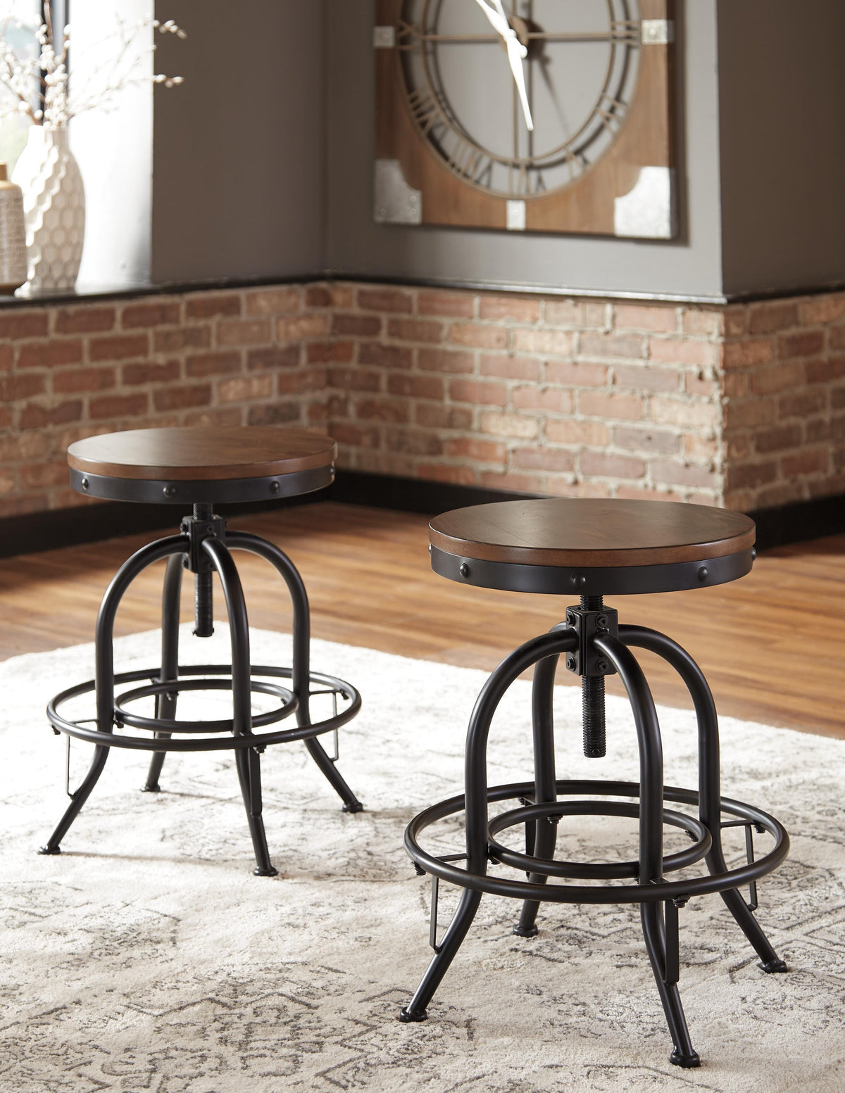 Denham Counter Height Dining Table with 6 Barstools and Server