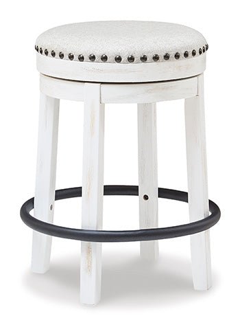 Denham Counter Height Stool in White/Black