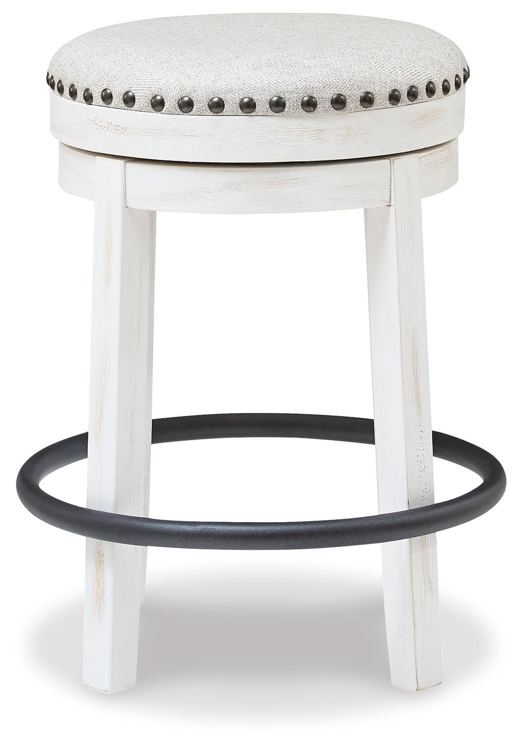 Denham Counter Height Stool in White/Black