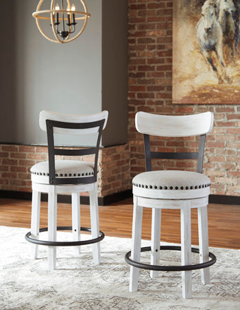 Denham Counter Height Bar Stool in White