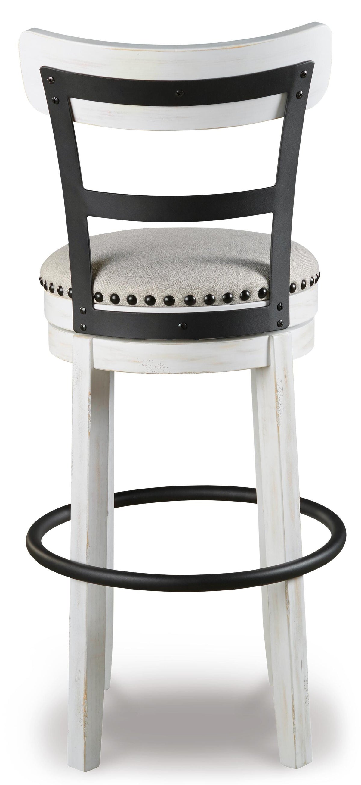 Denham Bar Height Bar Stool in White