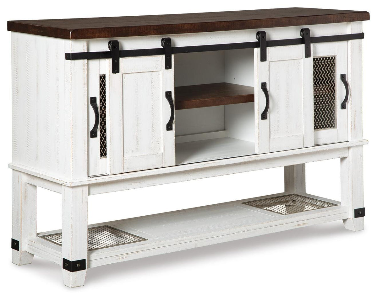 Denham Counter Height Dining Table with 6 Barstools and Server
