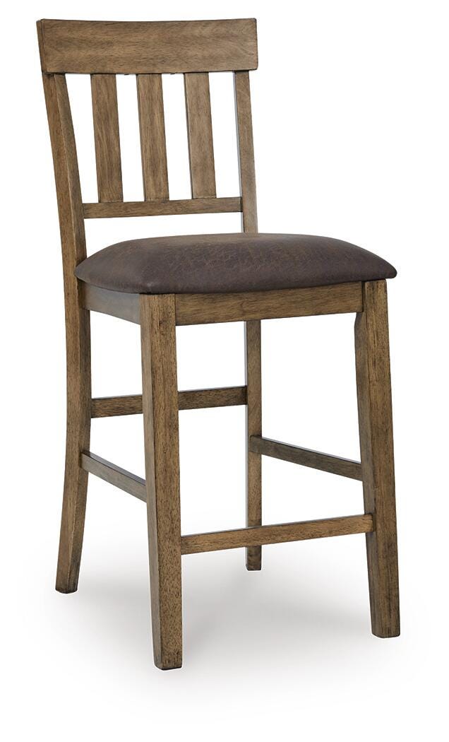 Fenwick Bay Counter Height Extension Dining Table with 4 Barstools and Bench