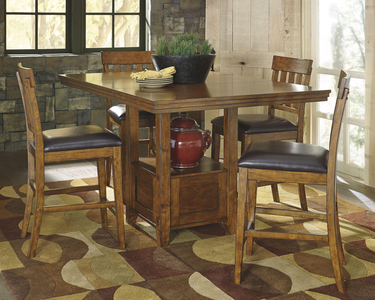 Pennwick Counter Height Dining Table and 6 Barstools