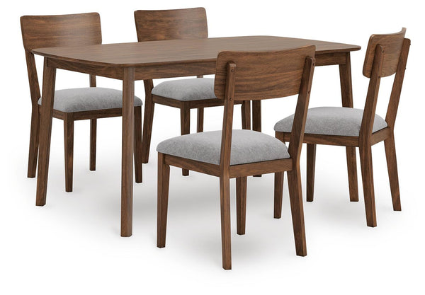 Lyncott Dining Table and 4 Chairs (Set of 5)