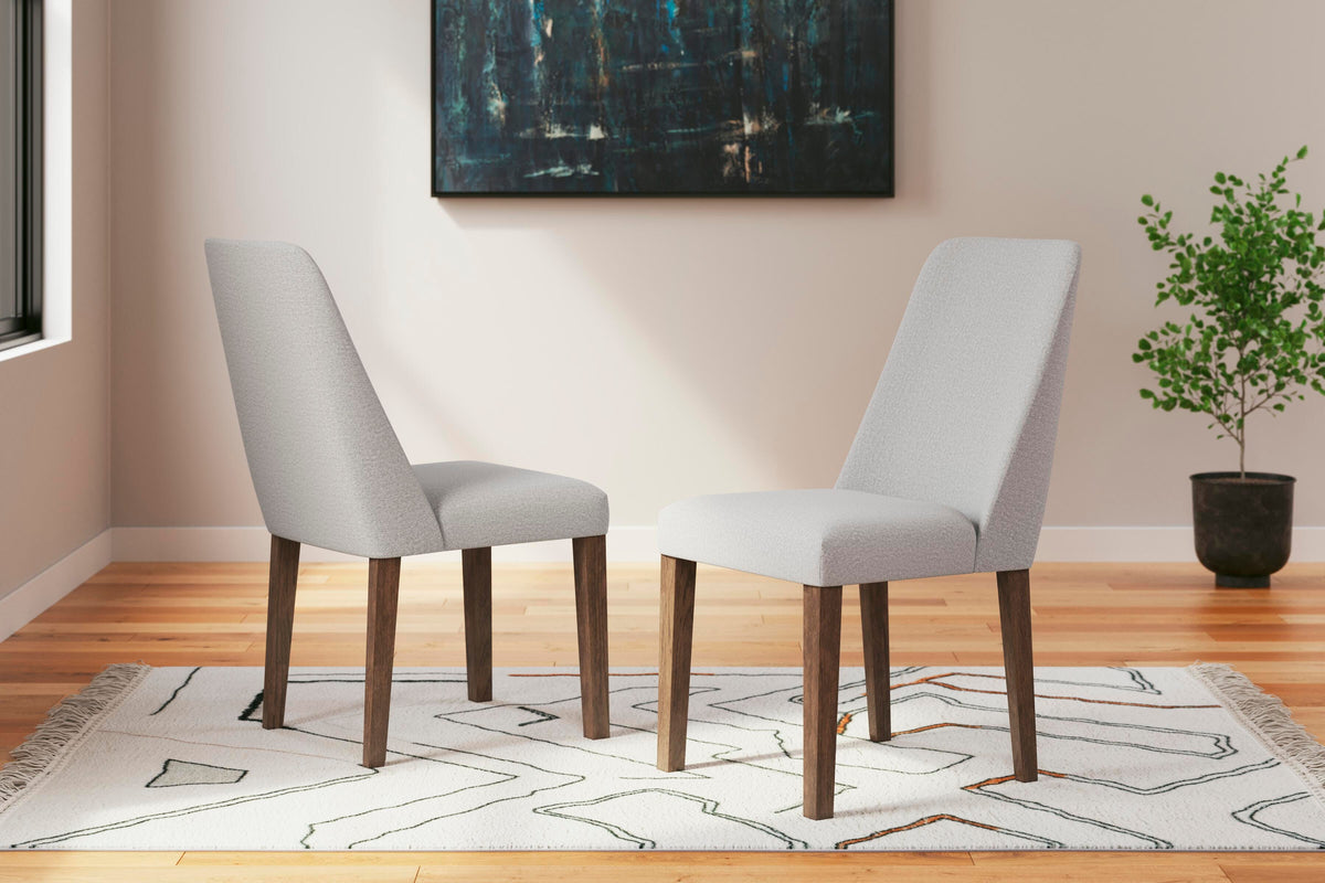 Roscoe Dining Chair (Set of 2) in Gray/Brown