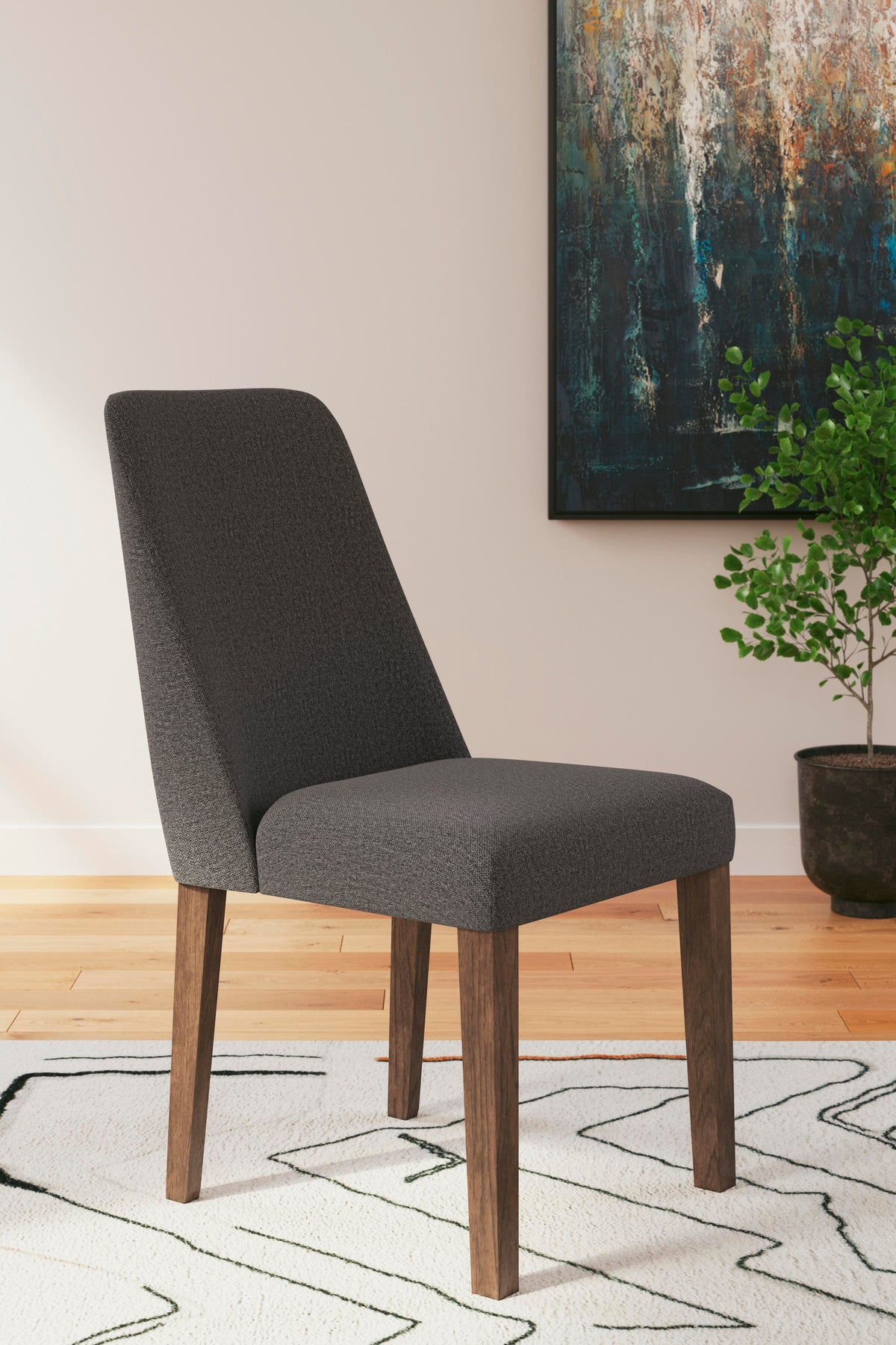 Roscoe Dining Table and 2 Chairs in Brown