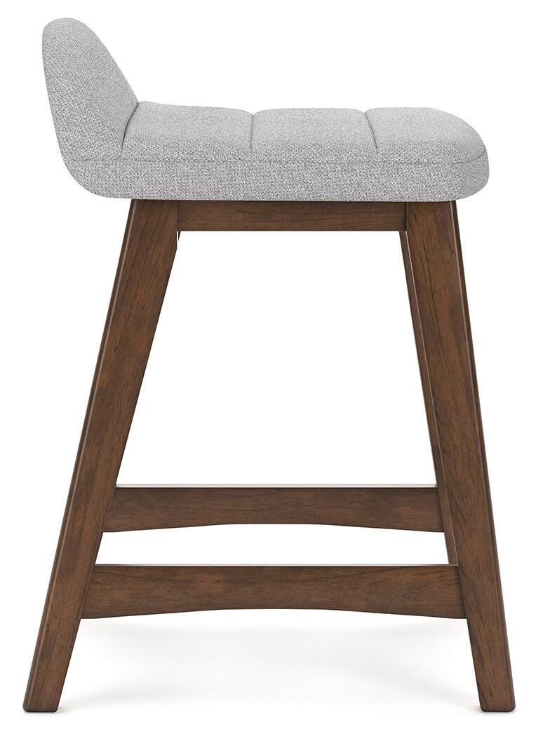 Roscoe Counter Height Bar Stool in Light Gray/Brown