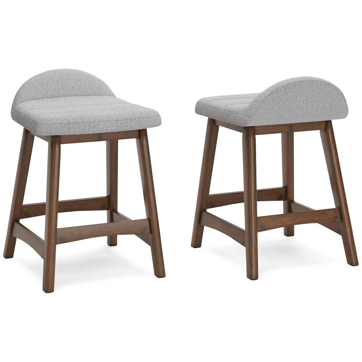 Roscoe Counter Height Bar Stool in Light Gray/Brown