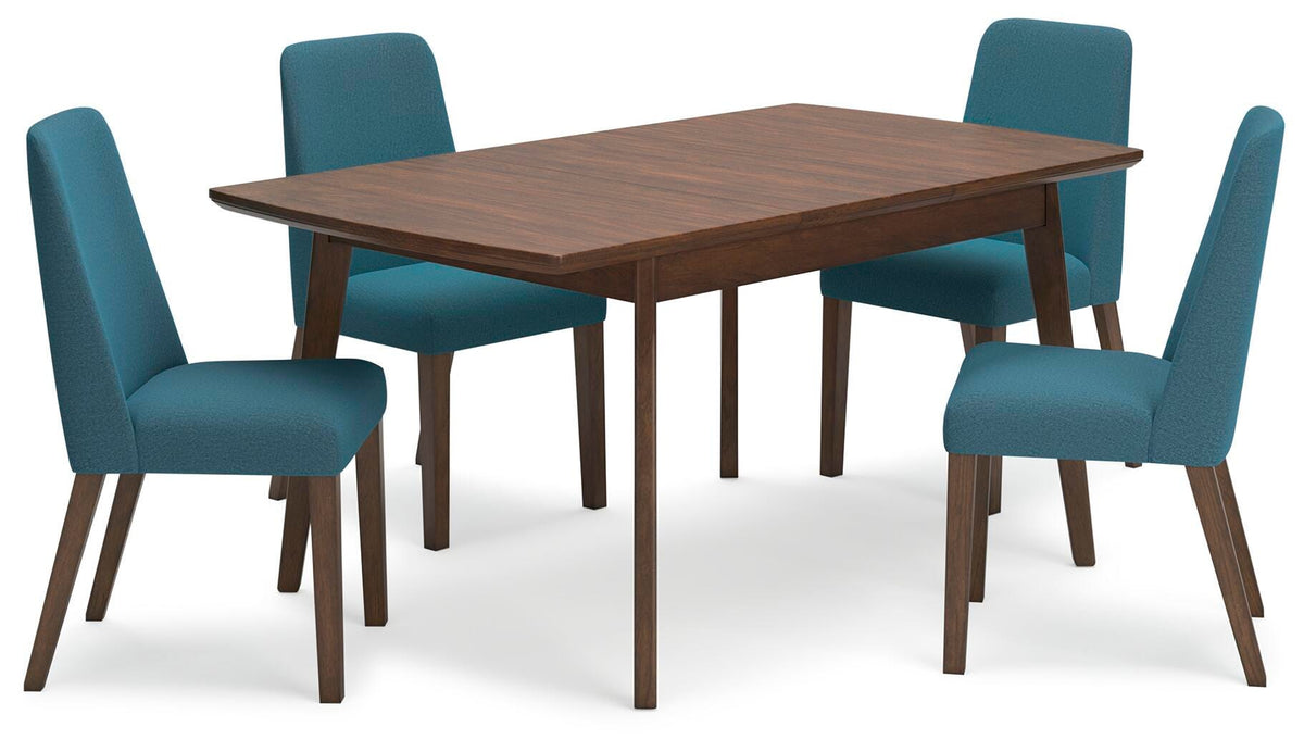 Roscoe Extension Dining Table and 4 Chairs