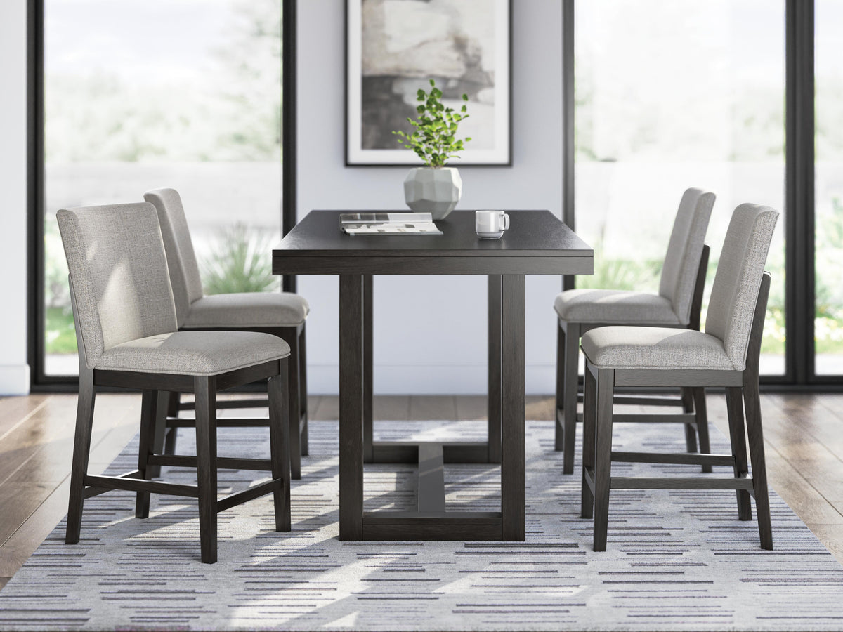 Thornbury Counter Height Dining Table and 4 Barstools