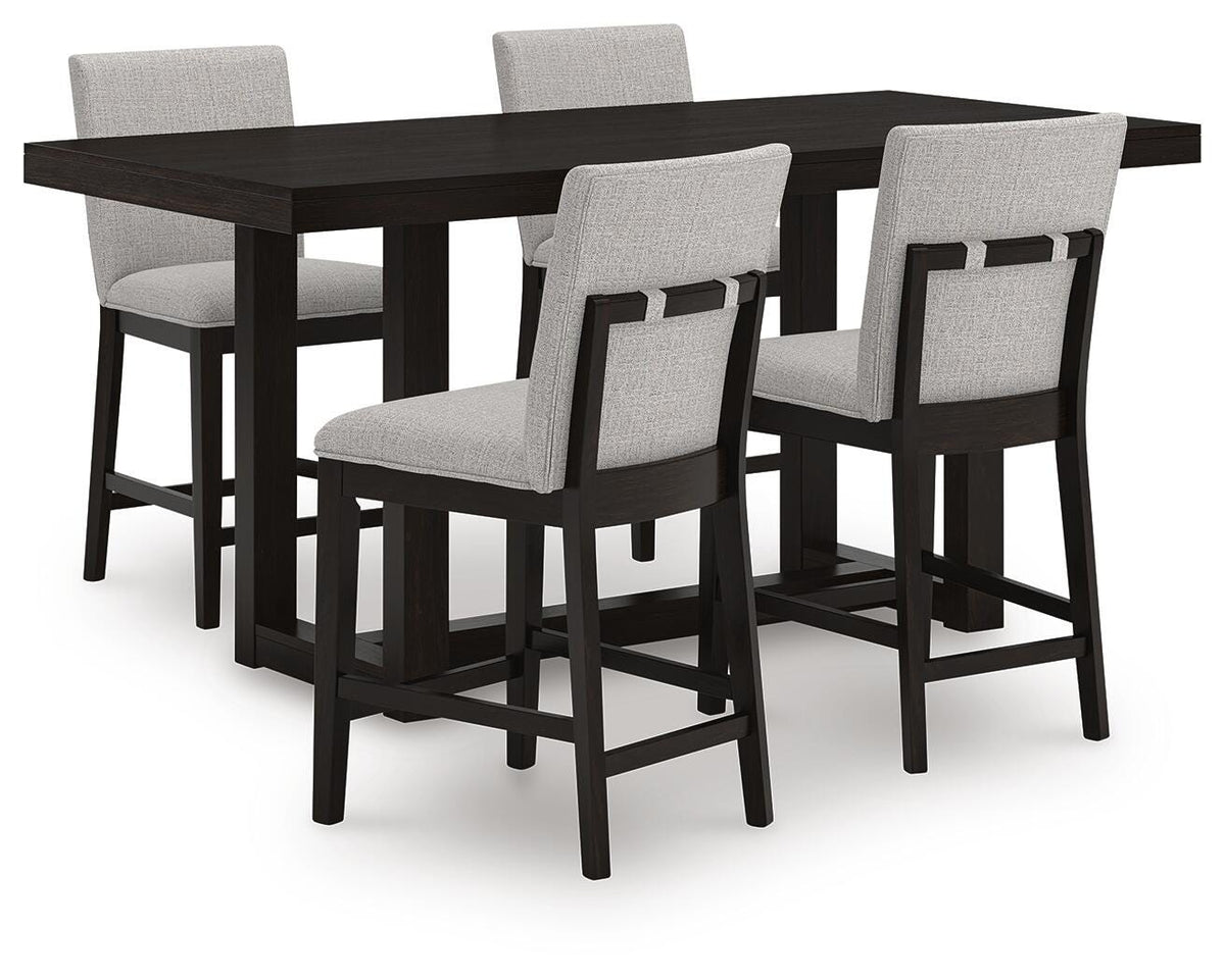Thornbury Counter Height Dining Table and 4 Barstools