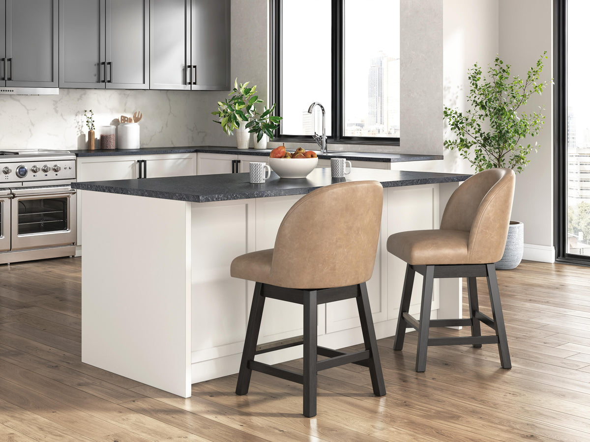 Thornbury Counter Height Barstool Leather Match