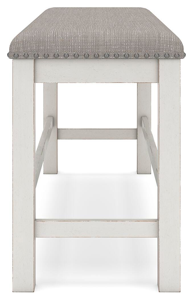 Hadley Counter Height Dining Table with 4 Barstools and Bench